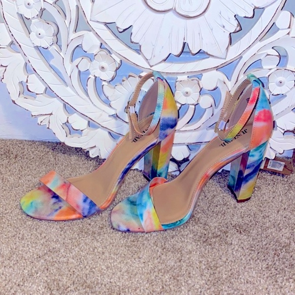 Lorelei tie dye ankle strap high heel